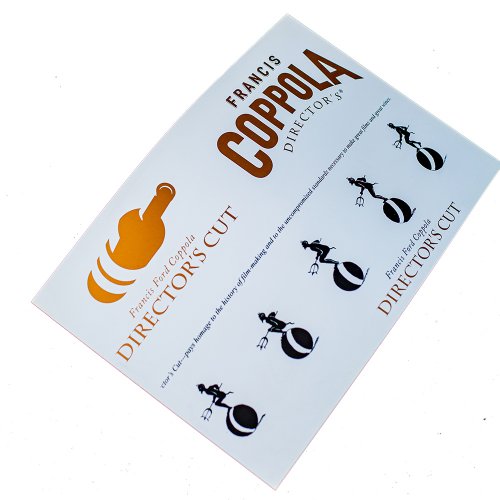 Customized hot-sale embossed metal sticker for wine