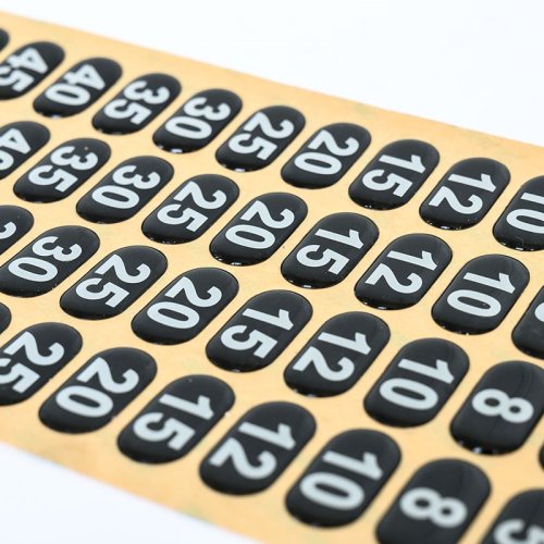 Custom labels printing customized clear gel logo sticker 3D epoxy resin dome sticker