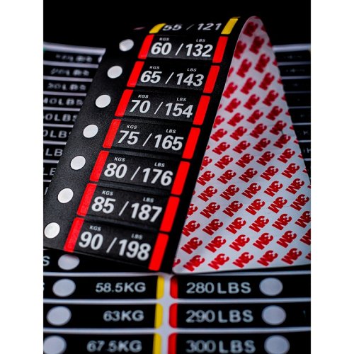 Custom oval plastic frosted stickers mechanical equipment waterproof scratch warning stickers