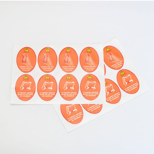 Custom arbitrary shape sticker printing fragile sticker equipment warning label stickers