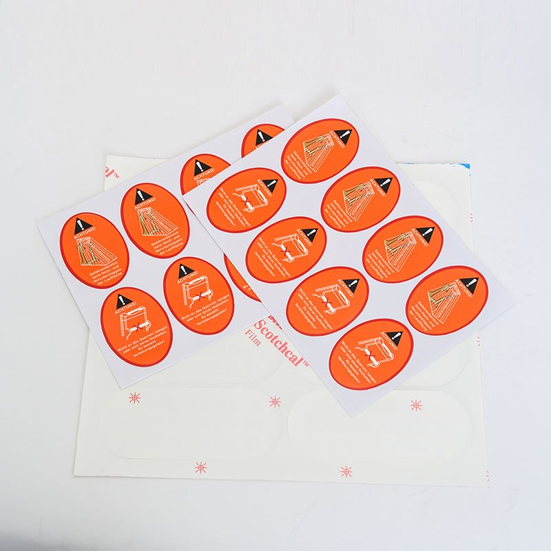 Smooth plastic label stickers|custom 3M adhesive mechanical equipment ...