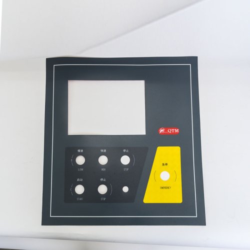 Custom silk screen printing PVC label sticker custom electronic control panel sticker with buttons