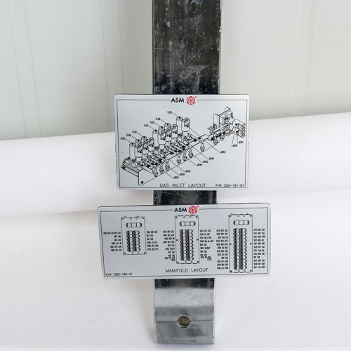 Customized magnetic nickel alloy label nameplate custom mechanical equipment warning metal labels