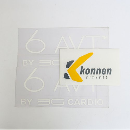 Custom light white PVC stickers silk screen printed stickers custom car decorative stickers