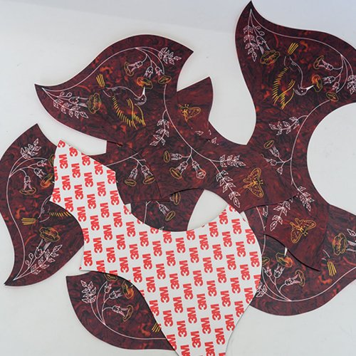 New idea textile sticker for decorative packaging fabric textile sticker label