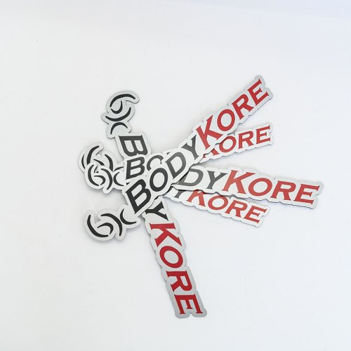 High quality custom shaped letter label stickers custom car window decorative stickers