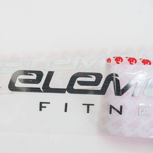 Silver brushed metal transfer sticker custom car window decoration label sticker