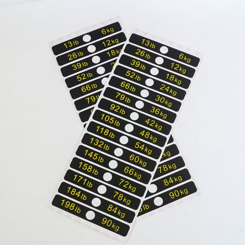 Custom frosted plastic stickers custom mechanical equipment prompt label stickers