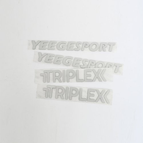 Customized light white PVC sticker  UV printing transfer waterproof transparent transfer logo label sticker