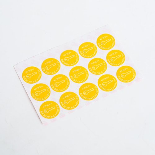 Eco friendly custom shape color stickers custom daily chemical products warning stickers