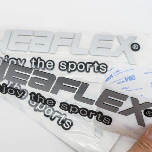 Custom nickel label sticker thin transfer foil metallic sticker