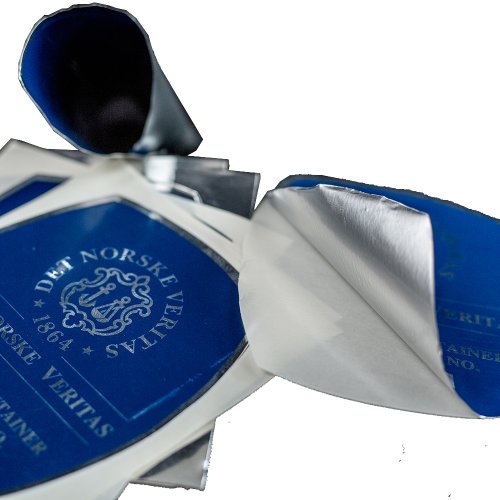 High quality custom silver brushed wine bottle label stickers custom metal alloy bottle stickers