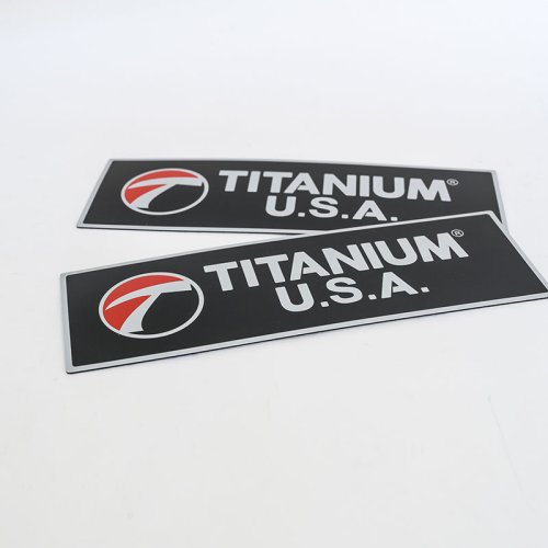 custom metal logo aluminium label with strong adhesive stamping sticker aluminium plate metal label sticker