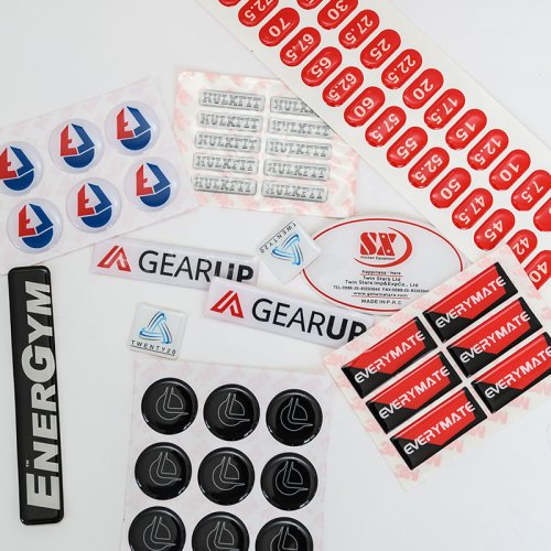 Custom logo label car decoration seal epoxy stickers car logo