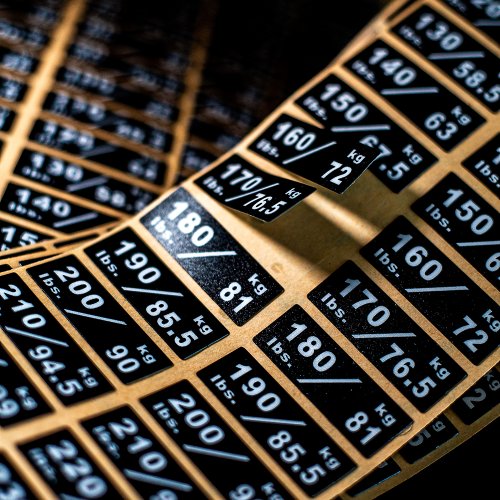 Weight stack stickers for weight stack custom gym equipment weight stack label stickers