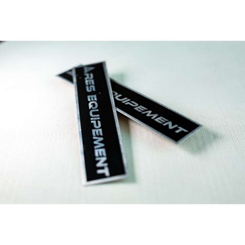 China metal ID name plate label aluminium sign badge stainless steel nameplate sticker