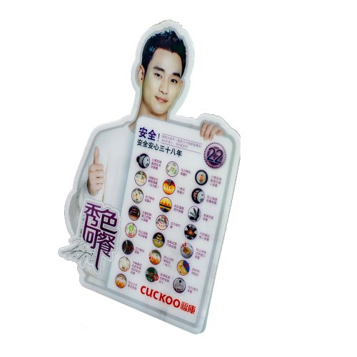 ​Custom smooth plastic stickers custom humanoid logo stickers