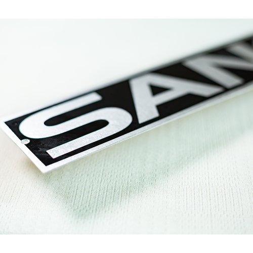 Custom metal nameplate logo tag custom aluminum metal sticker