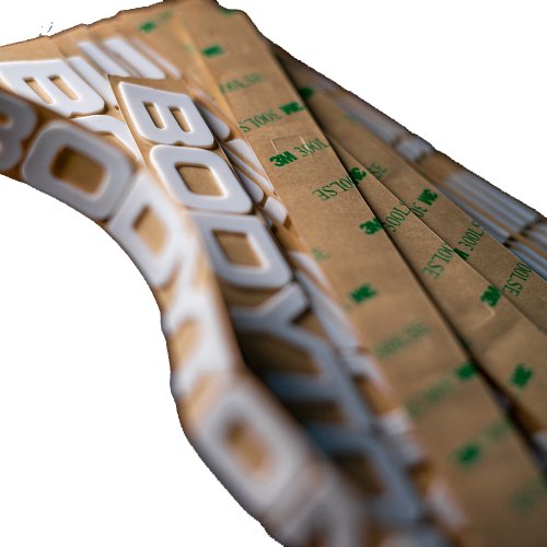 Customized silicone sticker can be attached to curved equipment surface