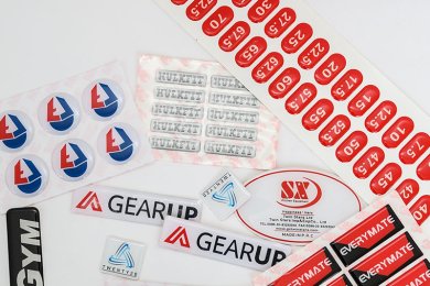 Custom epoxy 3D stickers