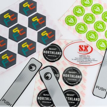 3D dome epoxy stickers