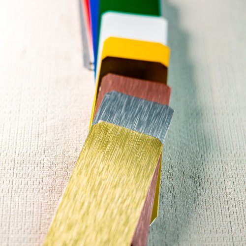 Custom metal drawing label stickers custom die-cut metal plate nameplate stickers