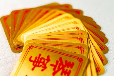 Custom gold foil drawing square engraved metal label