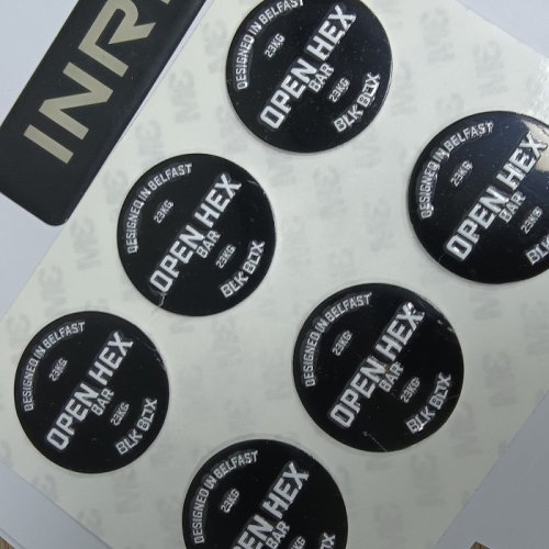 Badge maker custom embossed custom logo label rubber plastic PVC sticker
