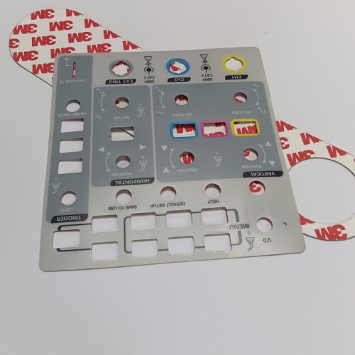 High quality custom mechanical control panel label stickers
