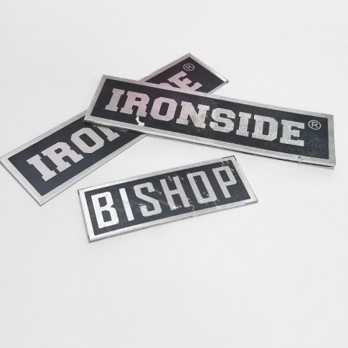 Industrial custom printed aluminum nameplates metal plates