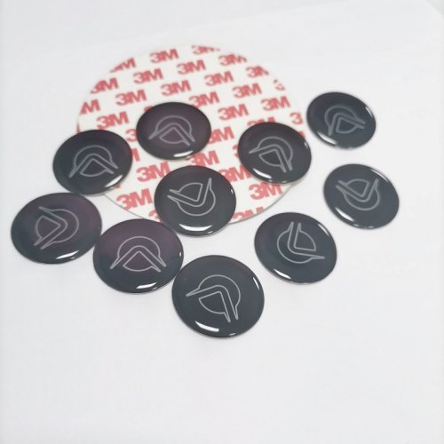 Adhesive round 3D clear dome custom resin labels epoxy sticker