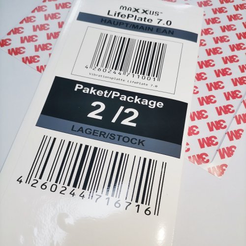 Manufacturer customized 3M self-adhesive waterproof kraft paper Waterproof bar code packaging label sticker