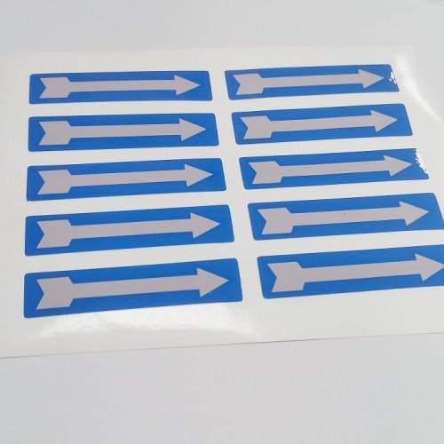 Motorcycle reflective stickers wheel on fender waterproof safety warning arrow sticker car decals motorbike decoration accessories