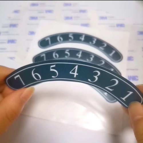 High quality manufacturer custom waterproof PVC PP vinyl permanent sticker figure digit stickers