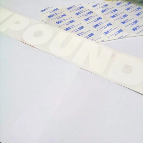 High-end custom logo screen printing letter die cutting transfer sticker