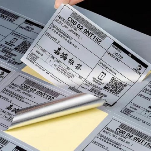 Custom silk screen printing heat-resistant label matte silver label sticker electrical sticker