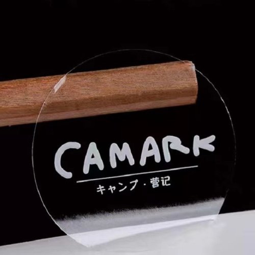 Customized permanent self-adhesive cosmetics clear transparent transfer packaging label stickers