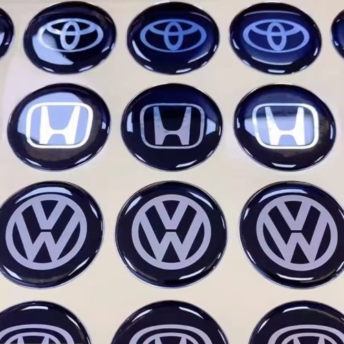 Customized Waterproof 3D Adhesive Car Resin Doming Crystal Bubble Epoxy Logo Label Stickers Printing With Logo