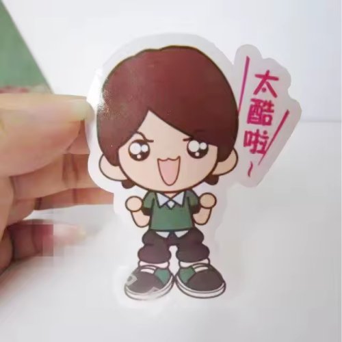 Custom Personalized Adhesive Vinyl Cheap Kids Sticker Individual Die Cut Label For Promotion