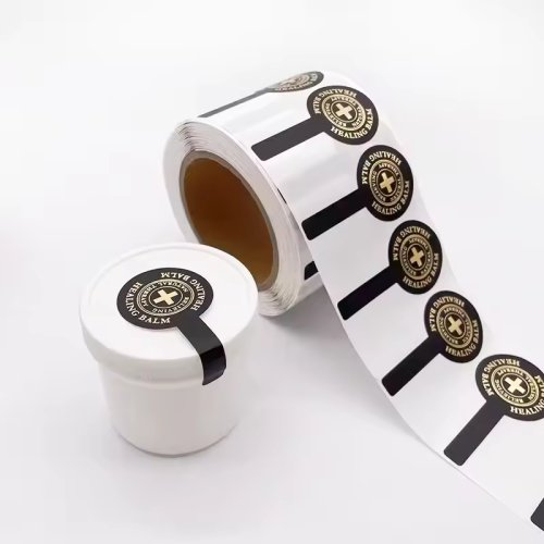 Easy To Tear Bottle Cap Tamper Proof Sealing Label Roll Tamper Evident Security Seal Sticker Labels Tab For Seal Food Jar