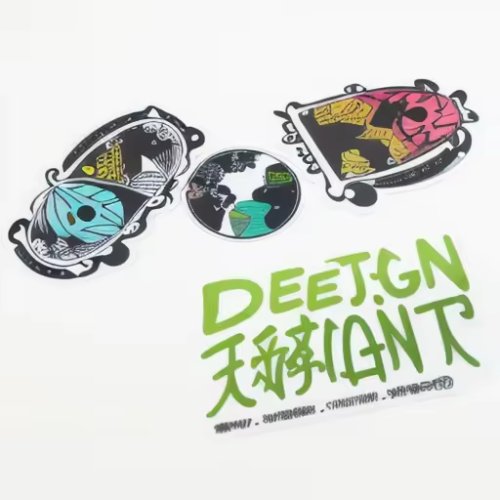 UV Resist Printing Waterproof Durable White Vinyl PVC Self-Adhesive Die Cut Customized Logo Sticker Custom Stickers