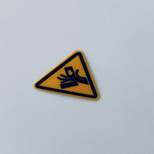 Customized design, waterproof and scratch resistant plastic stickers, danger warning labels, stickers