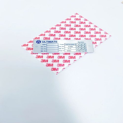 Customized Metal Die-cutting Stainless Steel Engraving Printing Machinery Industrial Nameplates